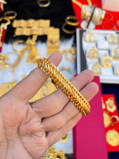 One gram gold plated premium reguler design bracelet