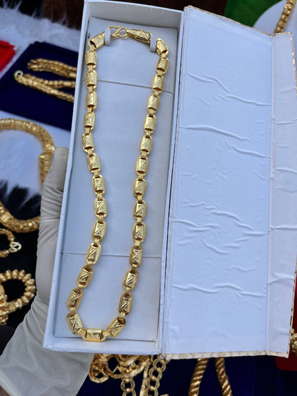 One gram gold plated premium od navabi design chain