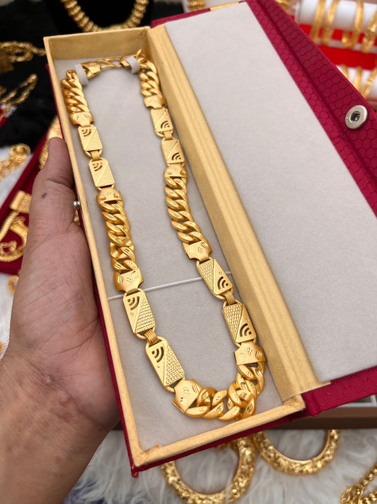 one gram gold premium  sachin hevay singapuri design chain