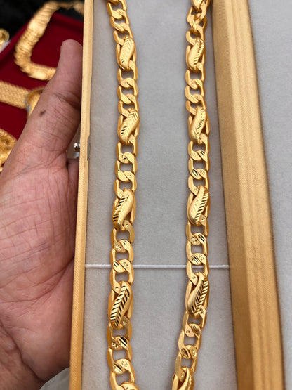 one gram gold heavy sachin design premium chain