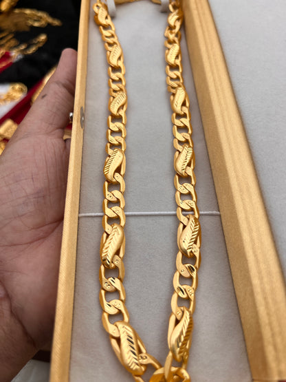 one gram gold heavy sachin design premium chain