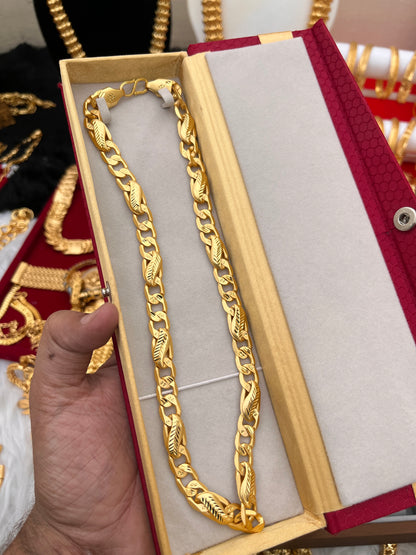 one gram gold heavy sachin design premium chain