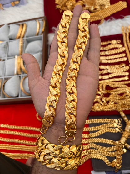 One gram gold plated premium gudik heavy bracelet for men