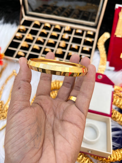 one gram gold premium nakshi design kada