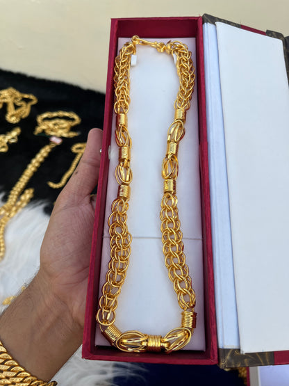 Gold Plated Heavy Design Chain Like Goldman