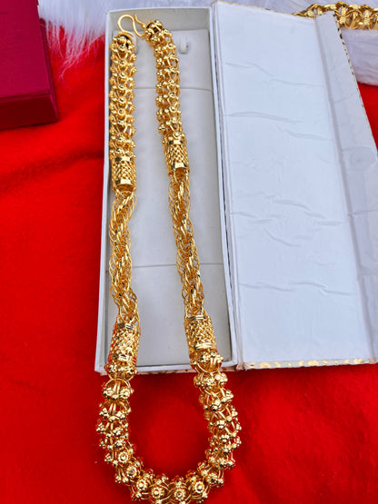 Men's Gold Plated Heavy Rassa Design Chain