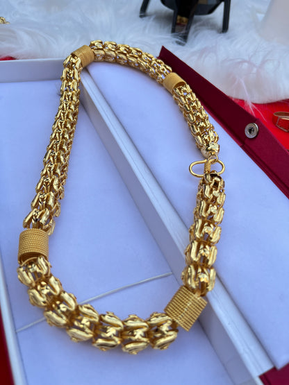 Men's Gold Plated Heavy Big Design Chain