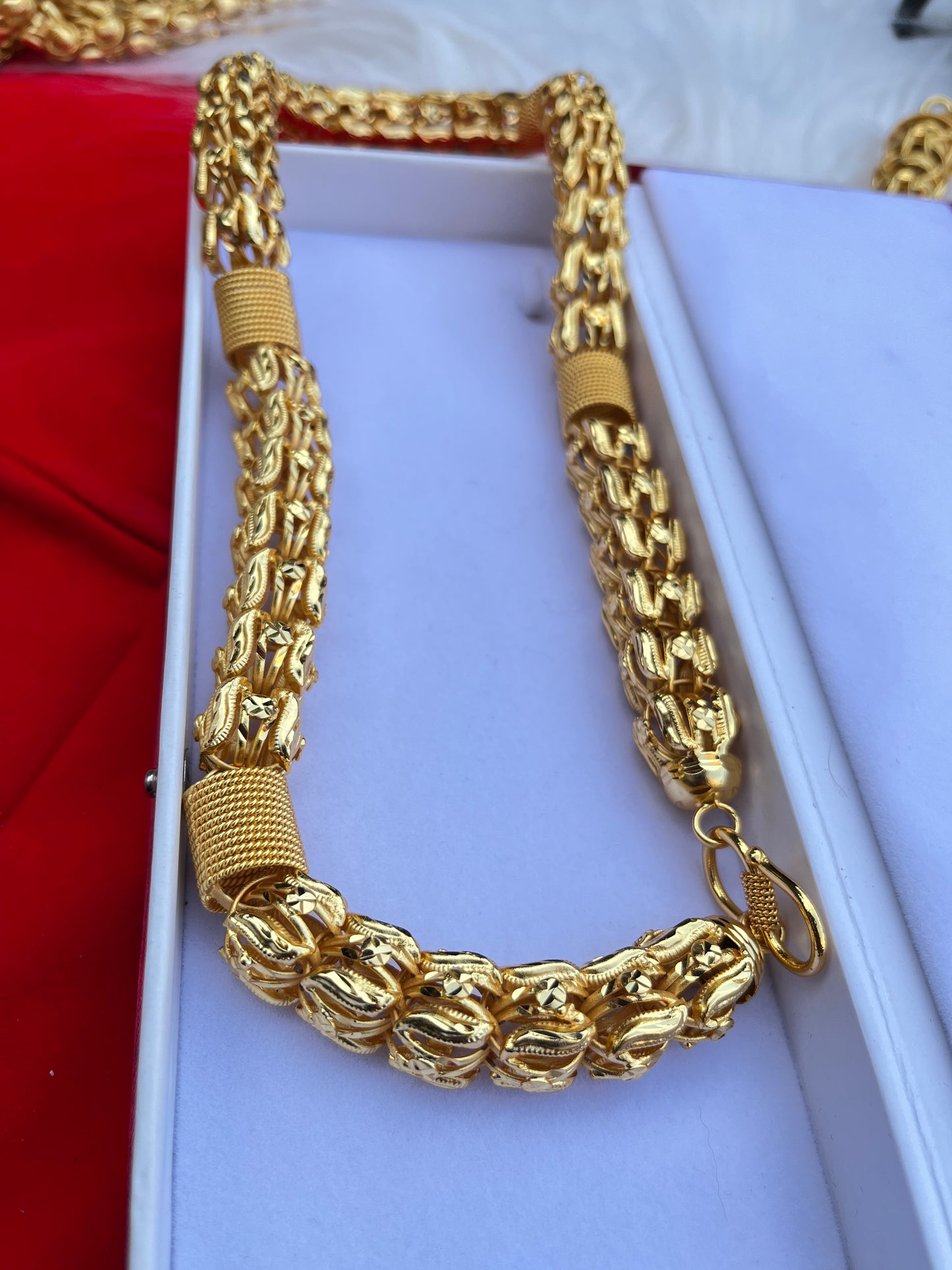 Men's Gold Plated Heavy Big Design Chain