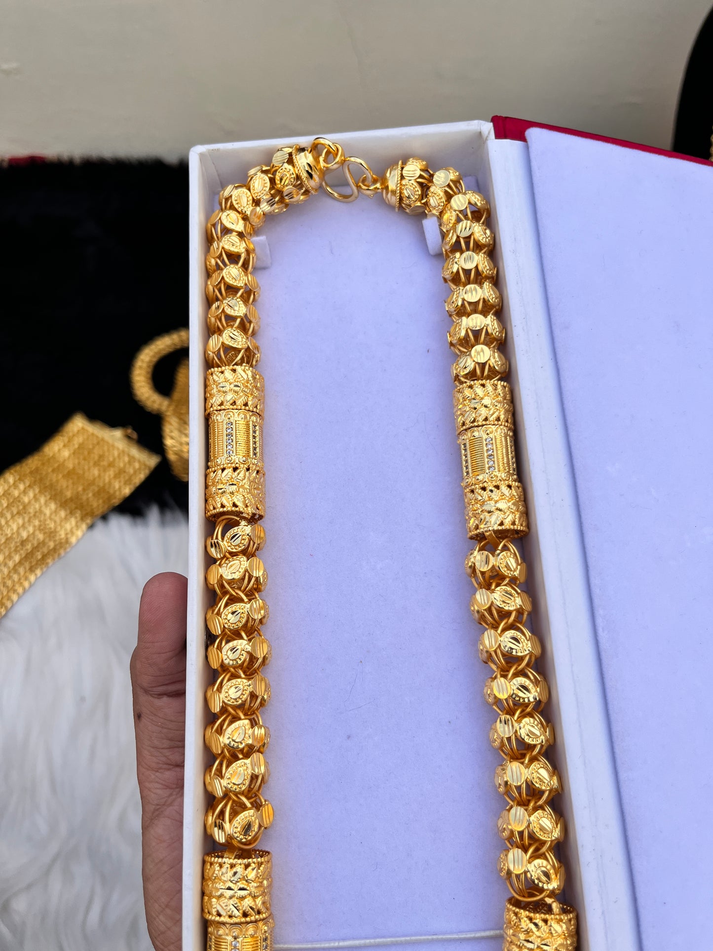 Gold Plated Heavy Daimond Chain For Mens