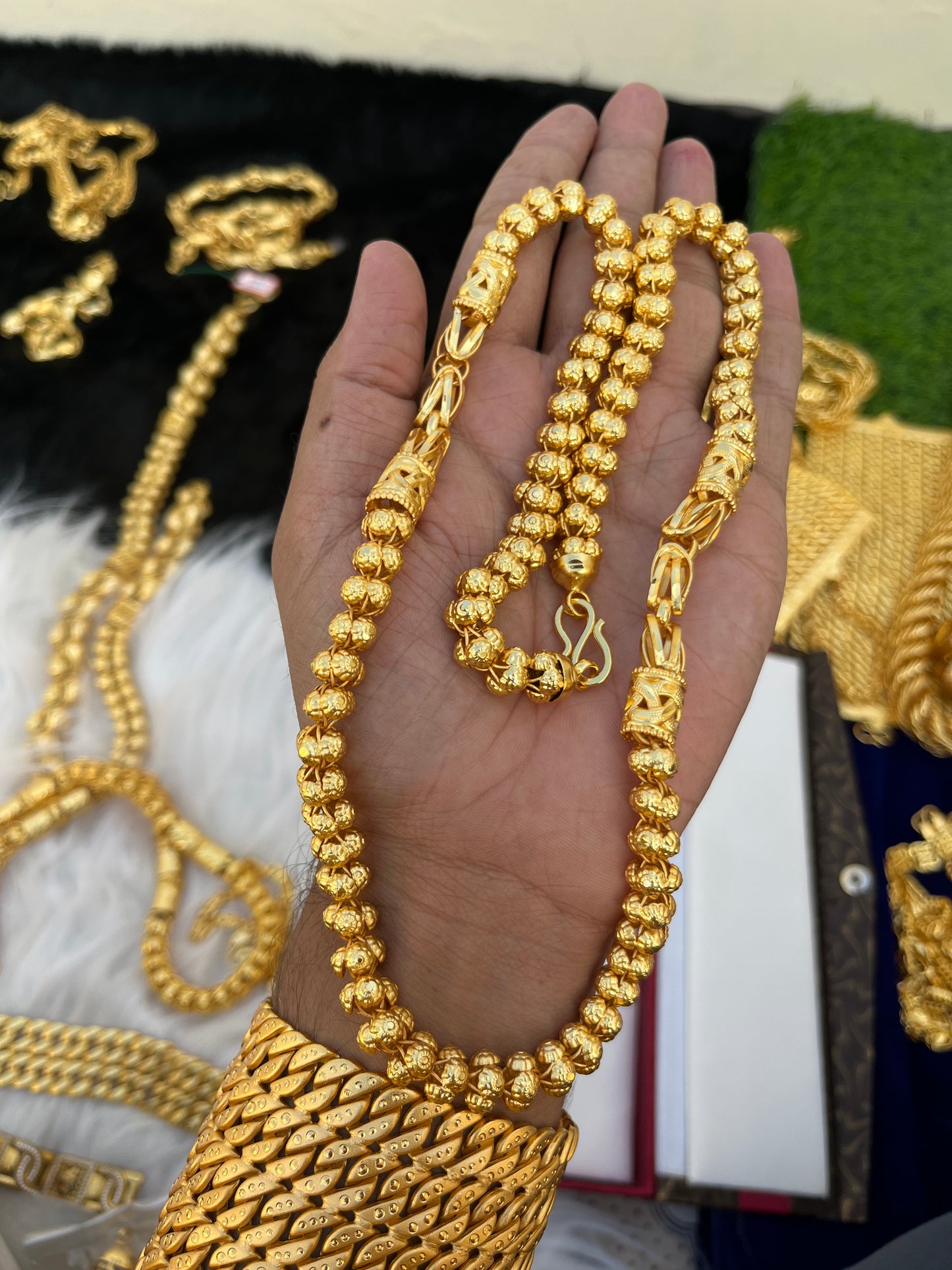 Gold Plated Heavy Bahubali Design Chain