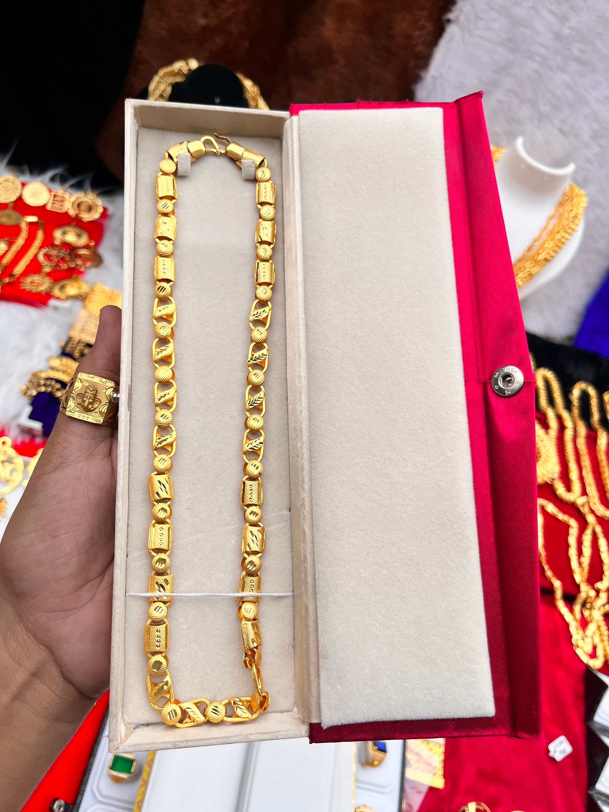 Men's Gold Plated Reguler New Design Chain - Main Image