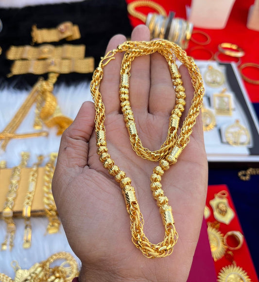 Gold plated small rassa premium design chain