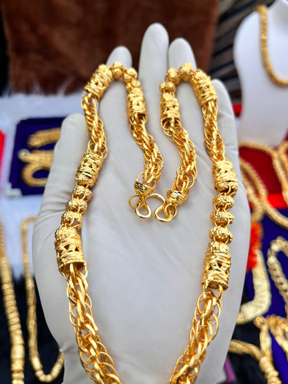 Men's Gold Plated Small Rassa Chain