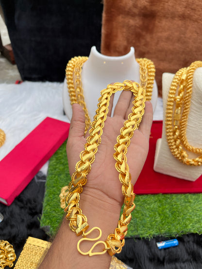 Men's Gold Plated Loutos Heavy Chain