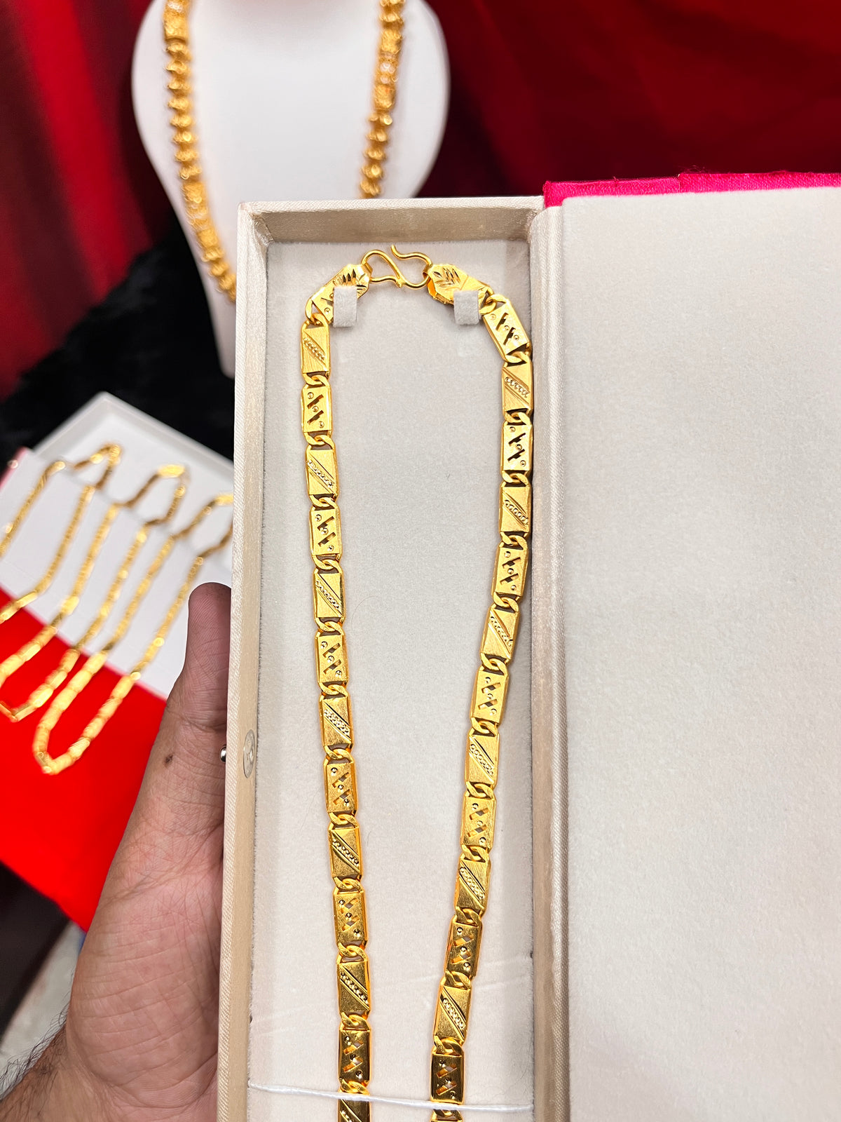 Navabi Chain Men's one gram gold Plated Navabi Design Chain – Shoppingcart