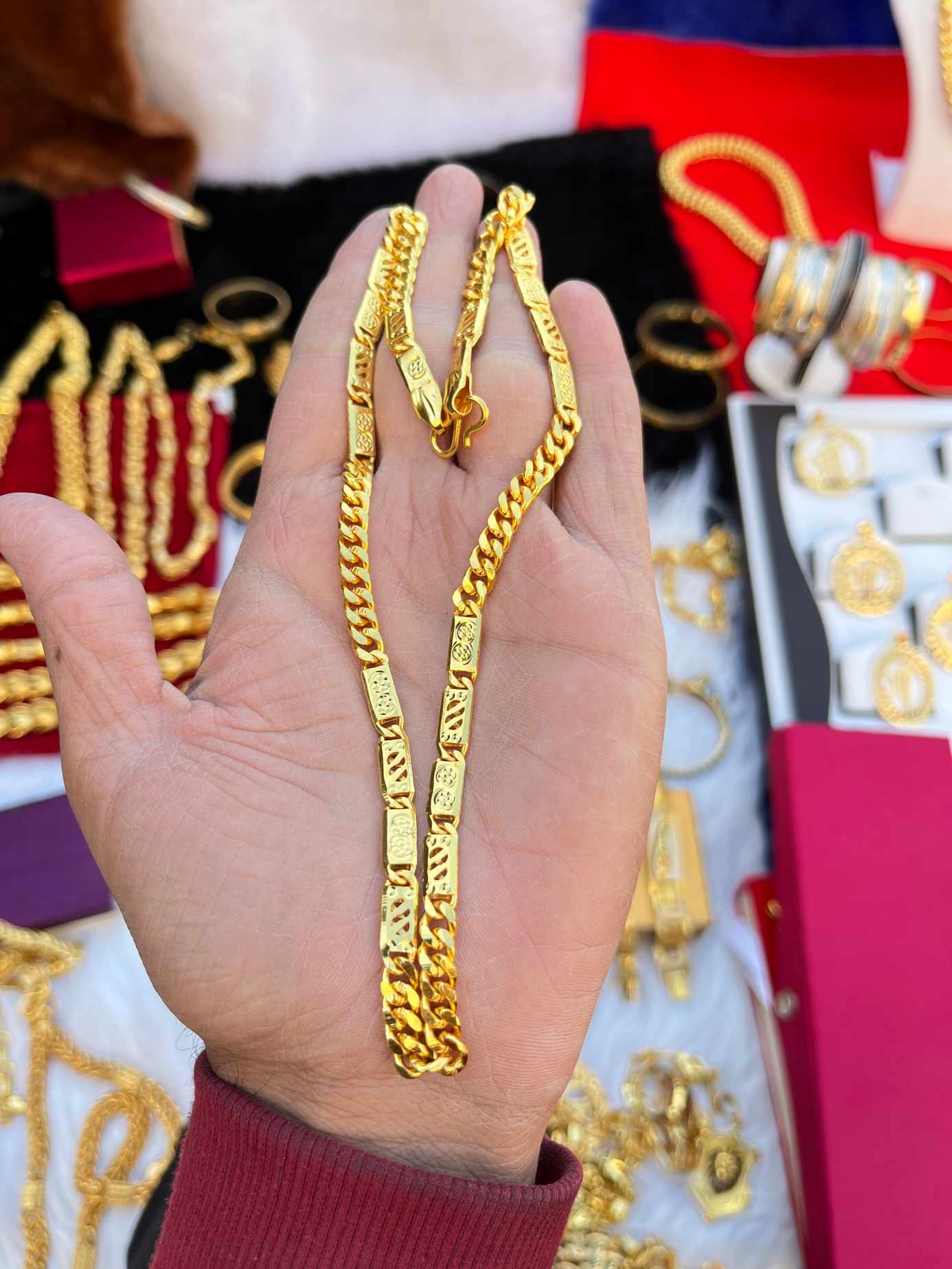 Men's Gold Plated Sachin Slim Chain