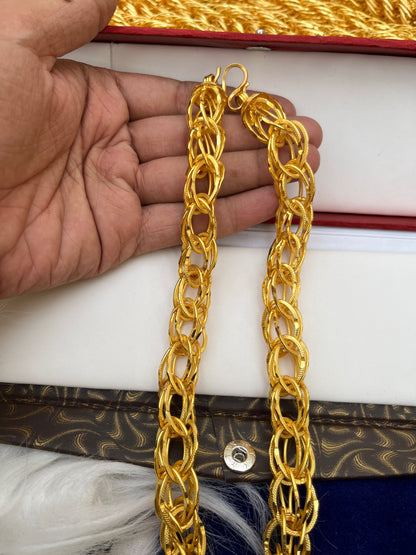 Gold Plated Heavy Jord Design Chain