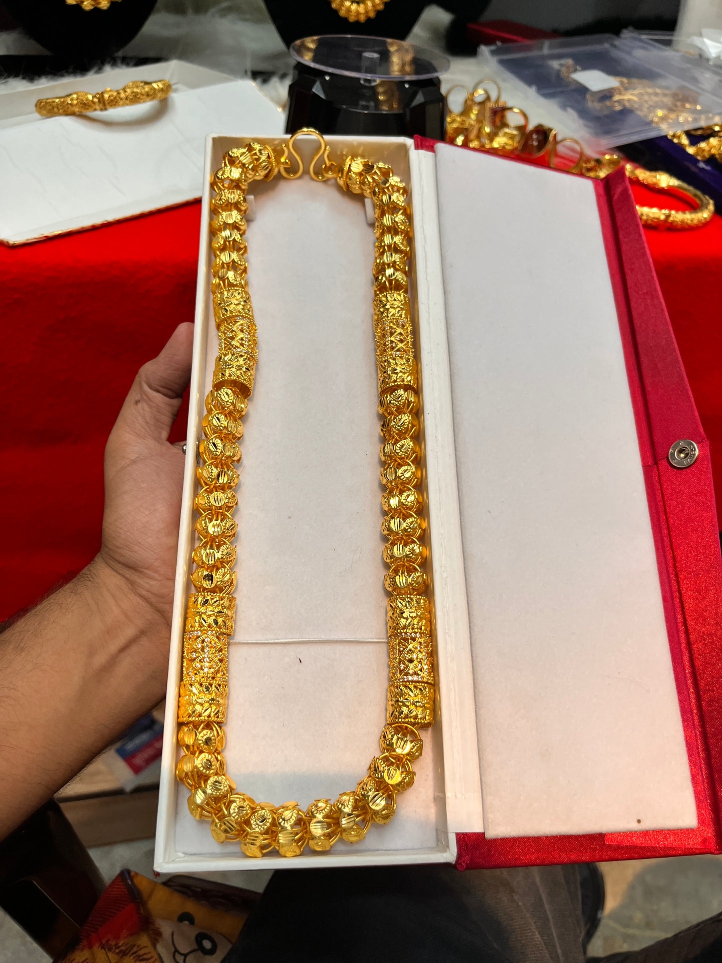 Gold Plated 40 Grams Gold Chain Men's Gold Plated Heavy