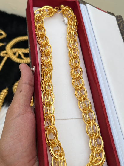 Gold Plated Heavy Jord Design Chain