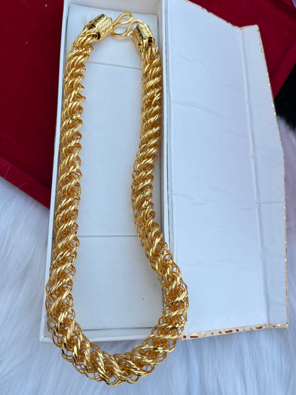 Men's Gold Plated Heavy Rassa Design Chain