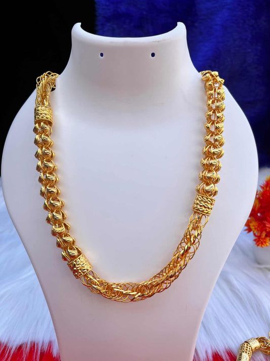 Men's Gold Plated Heavy Big Rsassa Design Chain