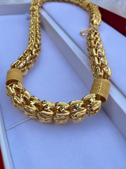 Men's Gold Plated Heavy Big Design Chain