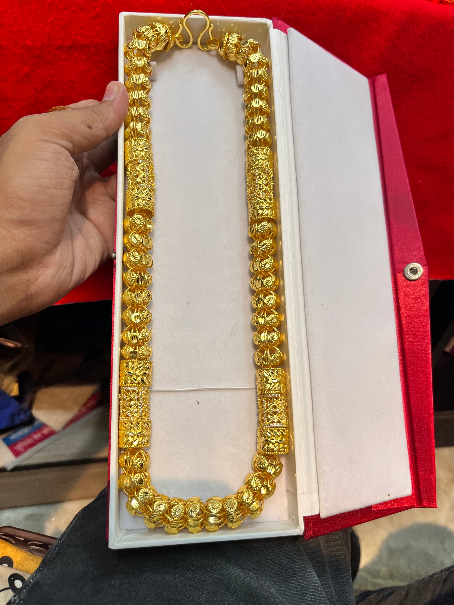 Men's Gold Plated Heavy Daimond Chain