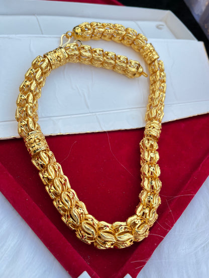 Men's Gold Plated Heavy Design Chain