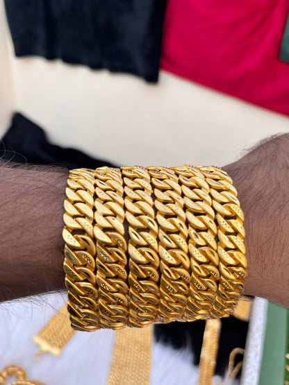 Gold Plated 6lyer Heavy Bracelet