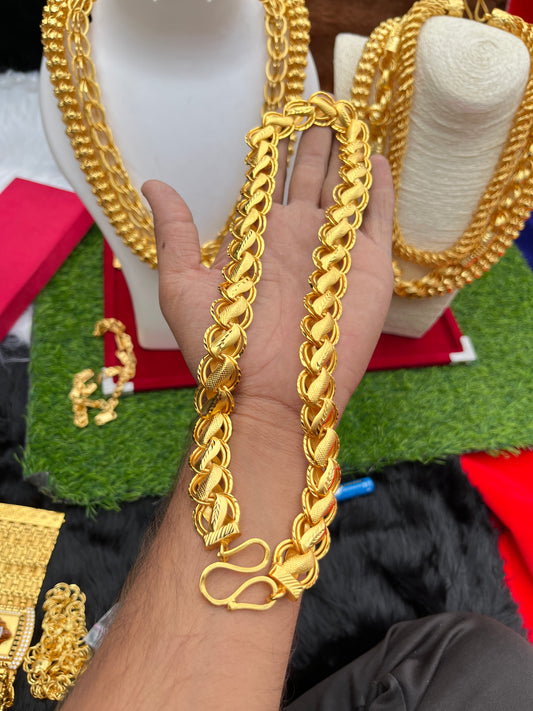 Men's Gold Plated Loutos Heavy Chain