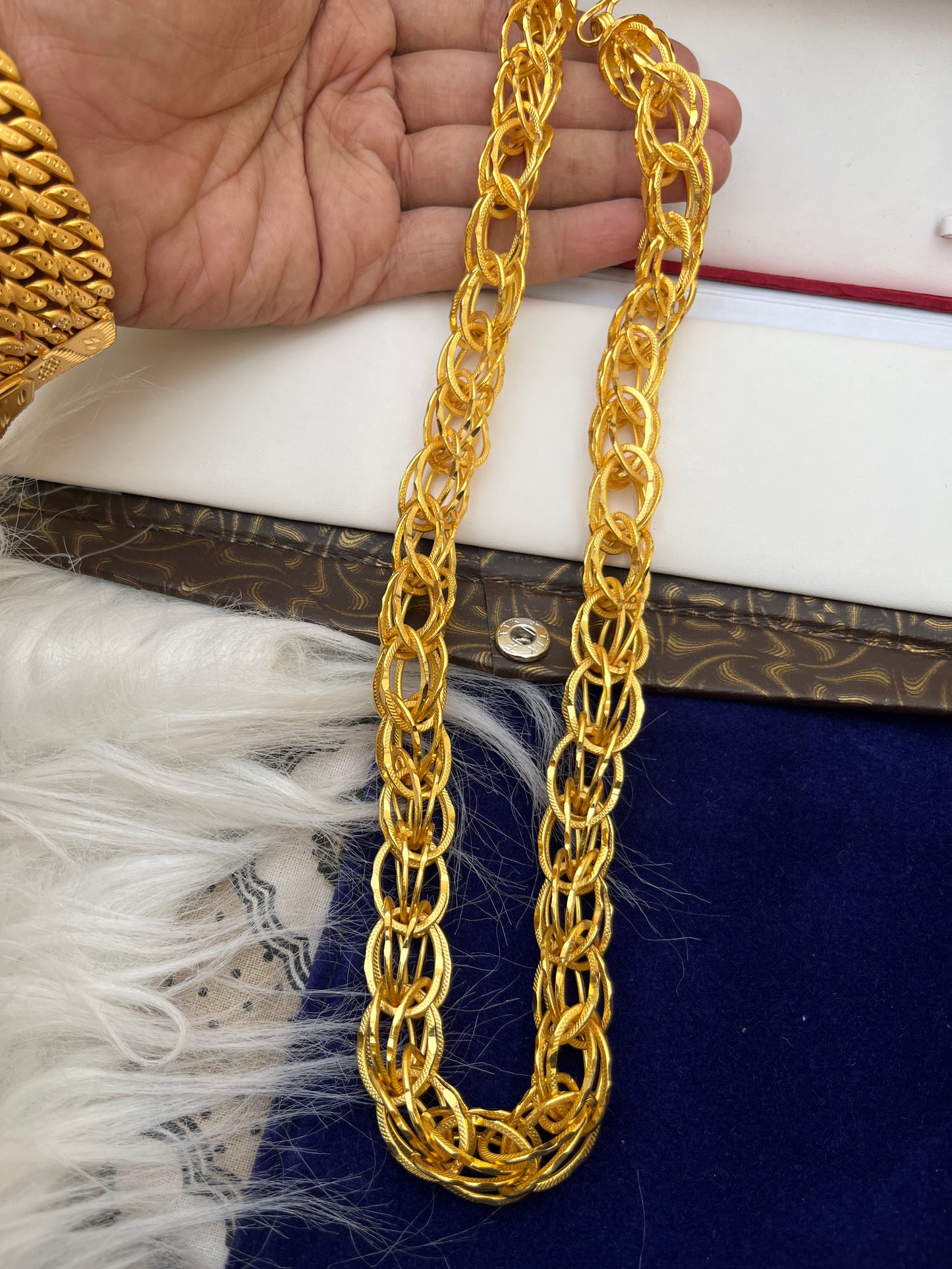 Gold Plated Heavy Jord Design Chain