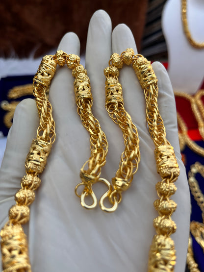 Men's Gold Plated Small Rassa Chain