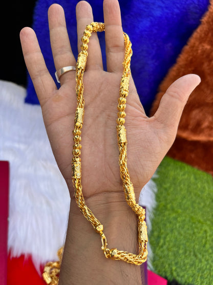 Gold plated small rassa premium design chain