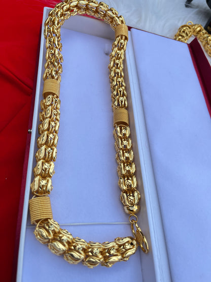 Men's Gold Plated Heavy Big Design Chain