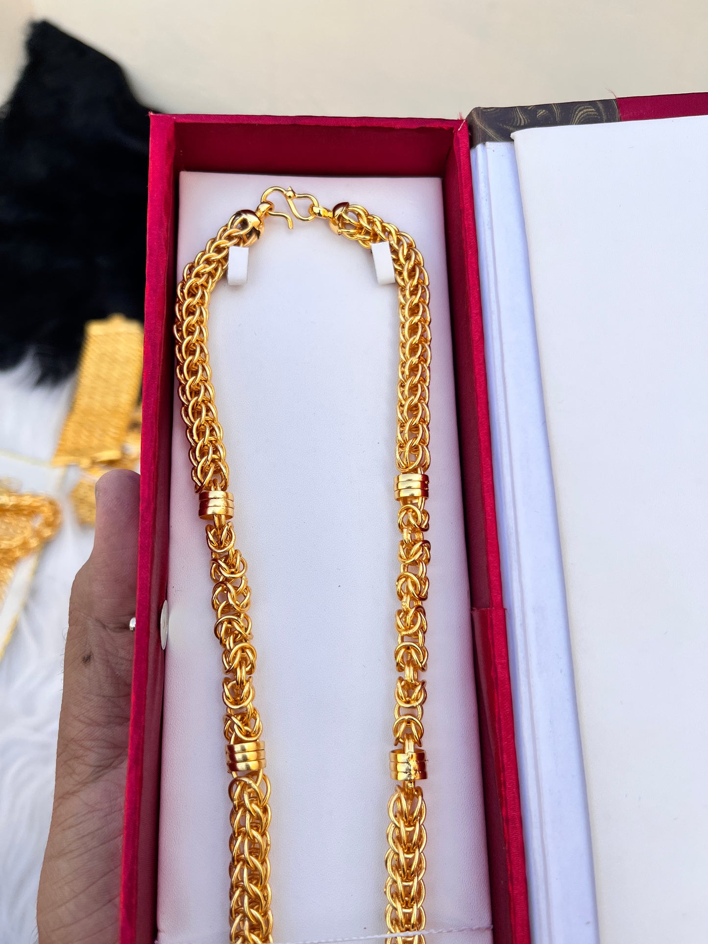 Men's Gold Plated Reguler Indo Premium Quality Gold Polished Chain