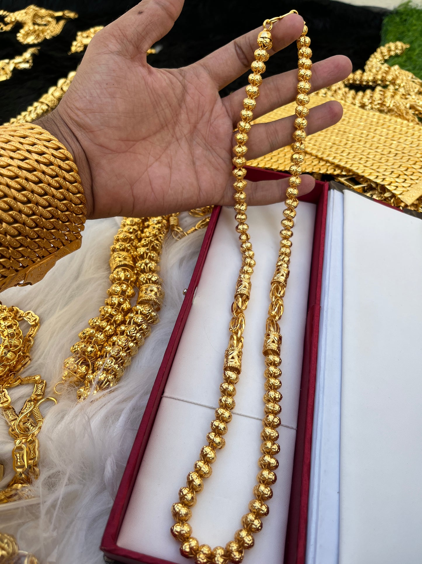 Gold Plated Heavy Bahubali Design Chain