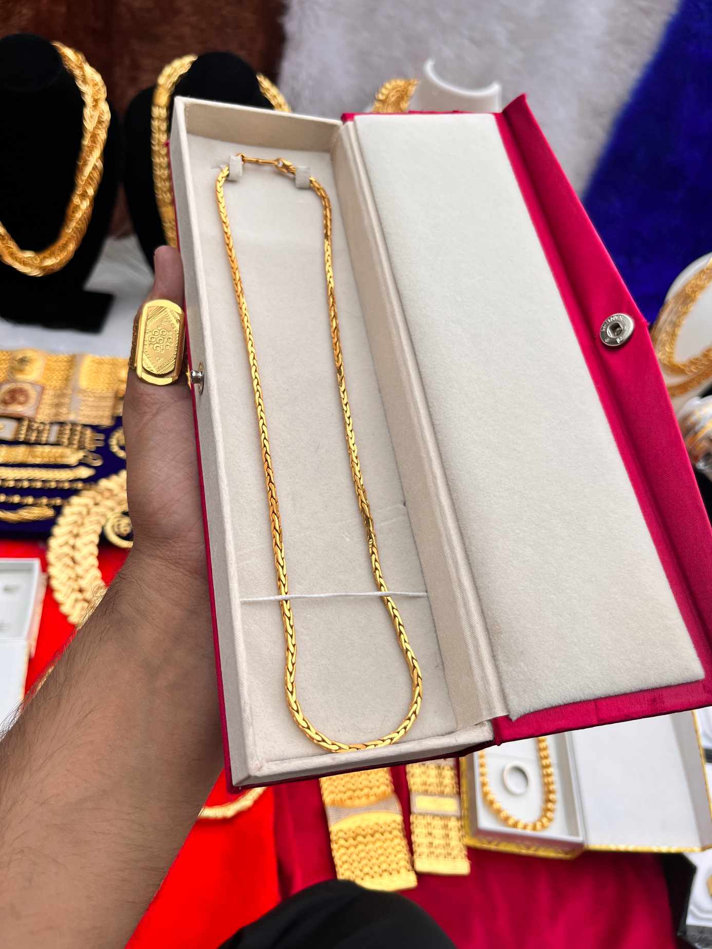 Men's Gold Plated Sleek Chain