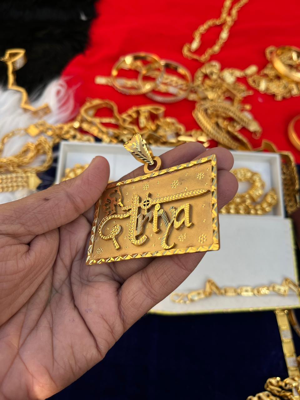 Gold Plated Shatriya Big Pendent