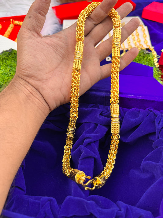 Men's Gold Plated Heavy daimond Chain